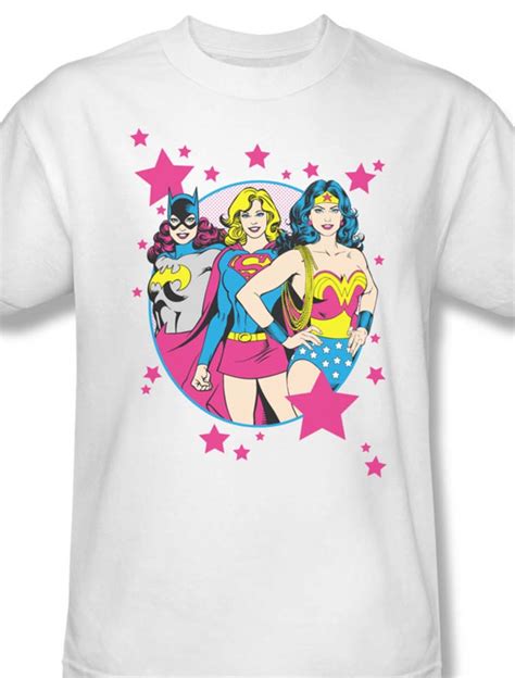 Dc Comics Women Wonder Woman Bat Girl Supergirl T Shirt Superheros