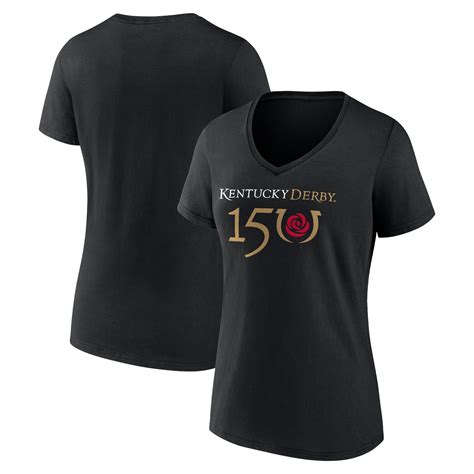 Womens Fanatics Branded Black Kentucky Derby 150 Primary Logo V Neck T