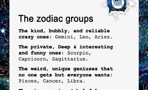 The Zodiac Groups Zodiac Memes