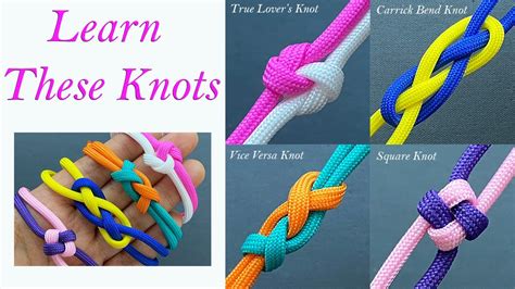 4 Beautiful Knots You Should Know Step By Step How To Make A