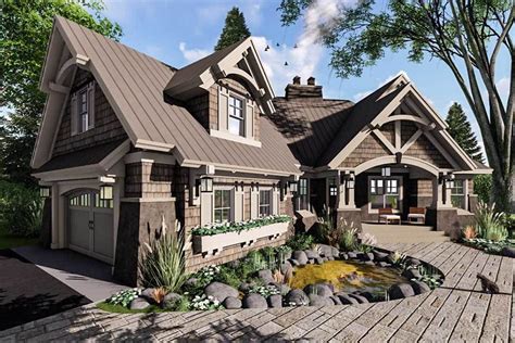 Craftsman House Plan With Magnificent Curb Appeal 14635RK