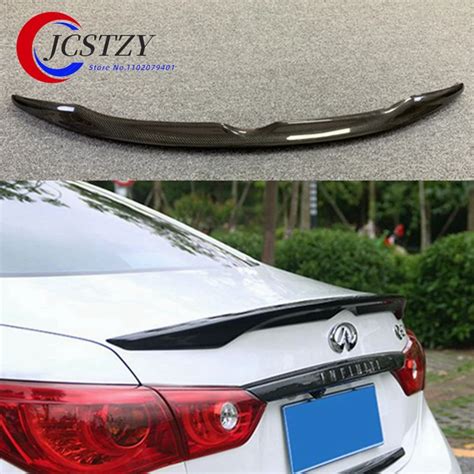 Black Car Real Carbon Fiber Trunk Spoiler Wing Rear Spoiler Wing Oe