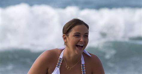 Jacqueline Jossa Strips Down To A Hot White String Bikini On Romantic Holiday With Dan Osbourne