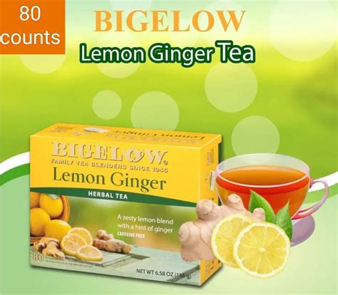 Bigelow Lemon Ginger Tea 80 Counts Lazada Ph