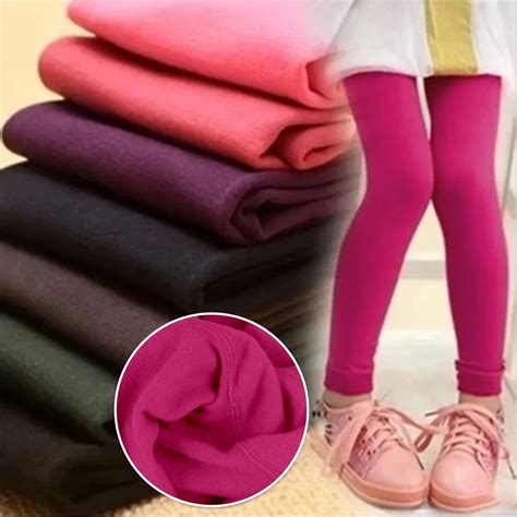 Outono Inverno Meninas Leggings Mais Veludo Para Manter Quente Doces