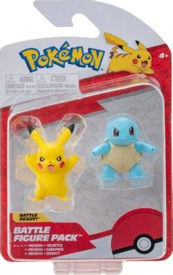 Pok Mon Battle Figurer Pikachu Og Squirtle Se Tilbud Og K B P