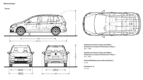 Touran Abmessungen Innenraumma E Vw Touran