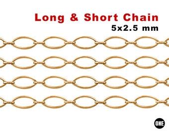 14K Gold Filled Diamond Shape Bar Chain 8x1 5 Mm 122 GF Etsy