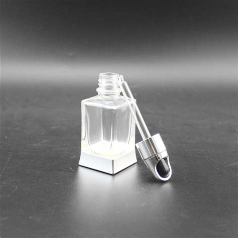 Factory Custom Black 30 Ml Luxury Square Glass Dropper Bottle 1 Oz