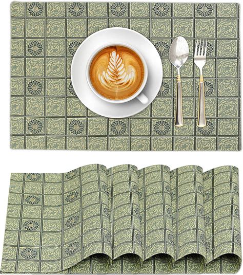 Ruvanti Placemats Cotton X Inch Dining Table Placemats Set Of