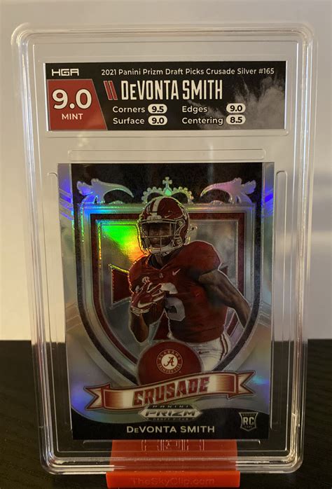 2021 Panini Prizm Draft Picks Crusade Silver Prizm 165 Devonta Smith