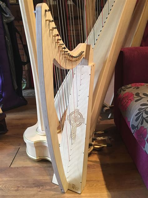 Pin By Derwent Harps On Harps For Sale Celtic Cross Celtic Engraving