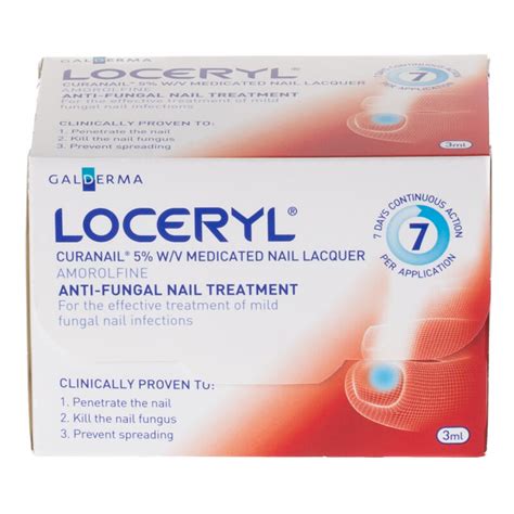Buy Loceryl Curanail 5% Nail Lacquer Amorolfine Treatment