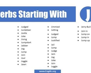 Verbs That Begin With J Archives Engdic