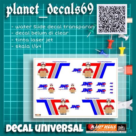 Jne Universal Hot Wheels Decal Transparent Shopee Philippines
