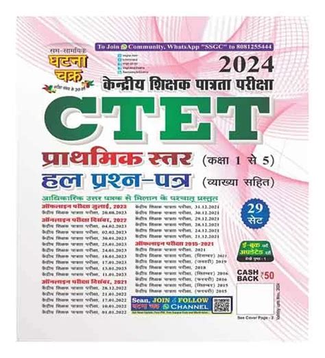 Ghatna Chakra CTET 2024 Primary Level Class 1 To 5 Previous