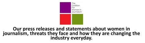 Press Releases And Statements The Coalition For Women In Journalism