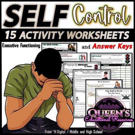 Self Control Worksheets Self Awareness Worksheets Self Management