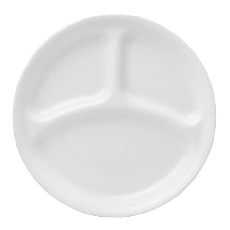 Winter Frost White 10 25 Divided Dinner Plate Pyrex