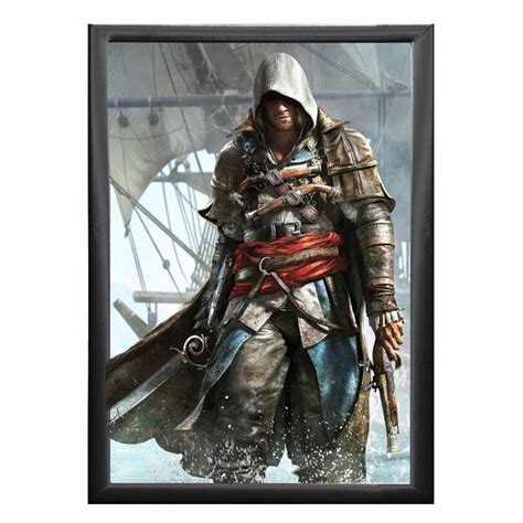 Quadro Decorativo A4 Assassins Creed Game Jogo Gamer Elo7