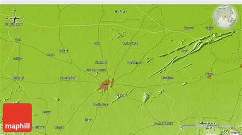 Physical 3d Map Of Bodh Gaya