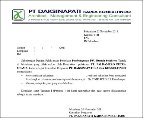 Contoh Surat Pernyataan Konsultan Perencana Surat Permohonan Desain