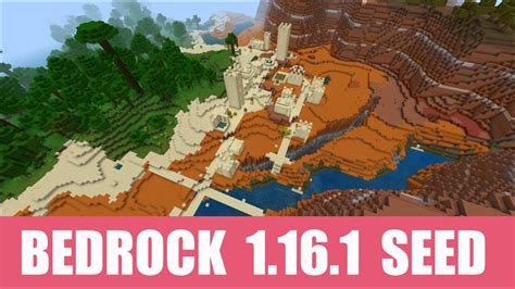 Minecraft Bedrock 1 16 1 Seed Spawn In A Desert Village That Stands On