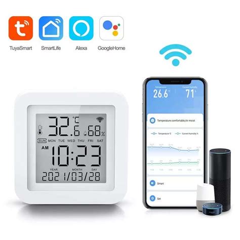 Tuya Smart Wifi Capteur Num Rique De Temp Rature Et D Humidit De L Air