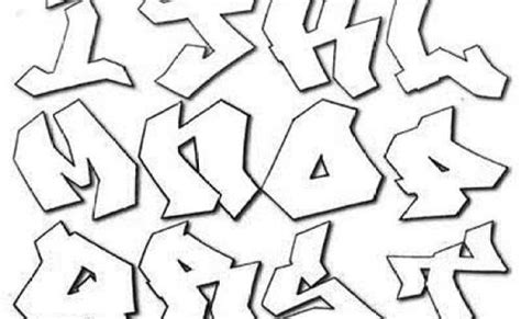 Print Graffiti Alphabet Style Bubble Letters Coloring Pages Graffiti Otosection