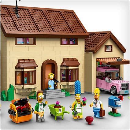 the simpsons house is made out of legos and has people standing in ...