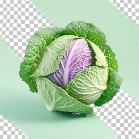 Premium PSD Cabbage On Transparent Background