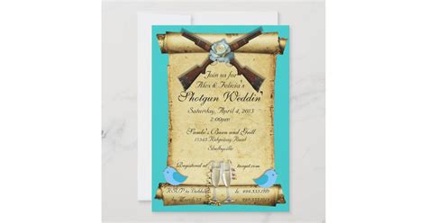 Shotgun Wedding Invitations | Zazzle