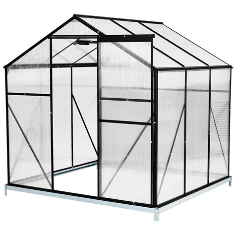 Garvee X Ft Heavy Duty Polycarbonate Greenhouse With Sliding Door