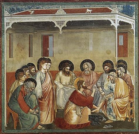 Christ Washing the Disciples' Feet, c.1305 - Giotto - WikiArt.org