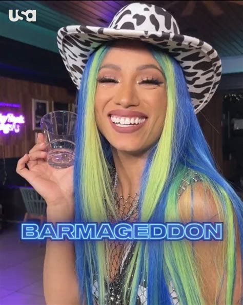 Behind the scenes of Sasha Banks on an upcoming episode of Barmageddon : r/TheLegitBoss