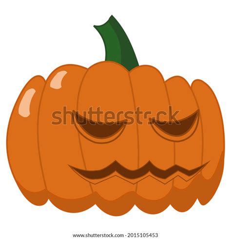 Angry Halloween Pumpkin Cartoon Vector Illustration Stock Vector Royalty Free 2015105453