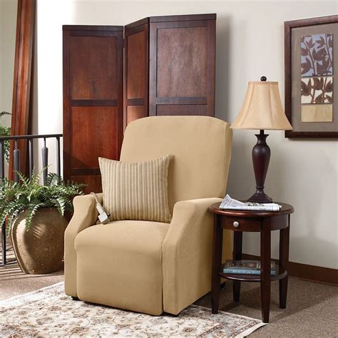 Sure Fit Stretch Pique Large Lift Recliner Slipcover Recliner