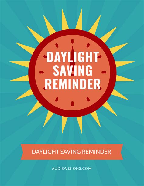 Daylight Saving Reminder Flyer Template - Edit Online & Download Example | Template.net