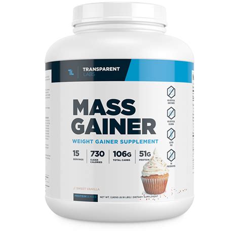 Mass Gainer Protein Supplement with Clean Carbs - Transparent Labs