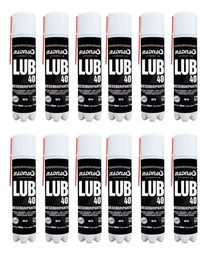 12 Óleo Desengripante Lubrificante Spray 300ml Radnaq Lub40