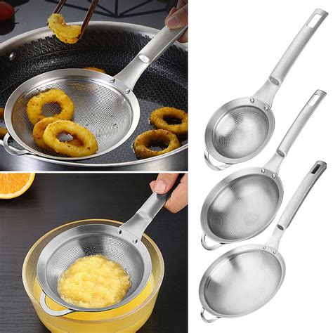 Ludlz Hot Pot Spoon Ultrafine Mesh Food Grade Anti Rust Multipurpose No Odor Filter Residue