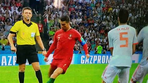 Cristiano Ronaldo Free Kick Vs Spain 6 15 2018 YouTube