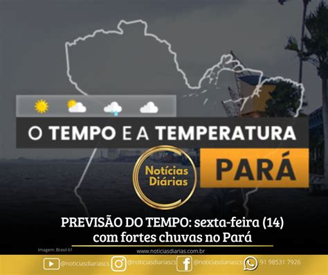 Previs O Do Tempo Sexta Feira Fortes Chuvas No Par