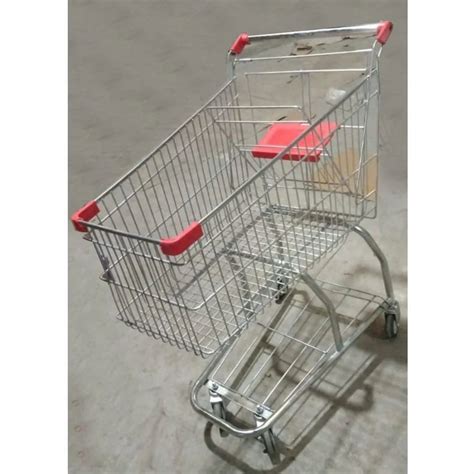 Supar Market Stainless Steel Shopping Trolley Ltr For Supermarket