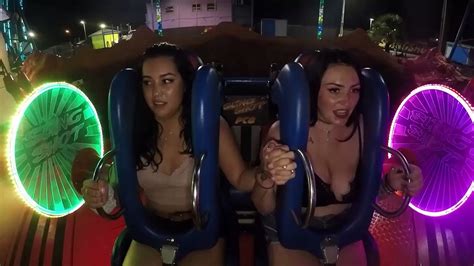 Girls Freaking Out Funny Slingshot Ride Compilation Video