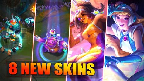 8 New Skins Space Groove Blitzcrank Nunu Nasus Rumble Lux Samira Lulu League Of Legends