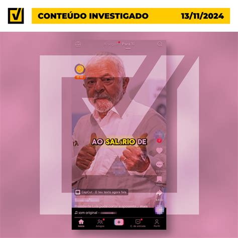 FALSO É falso que Lula tenha confirmado lista 800 mil idosos que