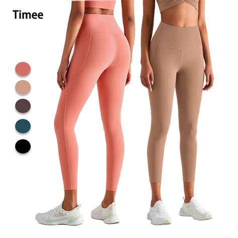 High Waist Nude Feeling Sports Yoga Leggings China Yoga Wear And