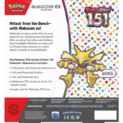 Pokémon Tcg Scarlet And Violet 151 Alakazam Ex Collection Ace Cards And Collectibles