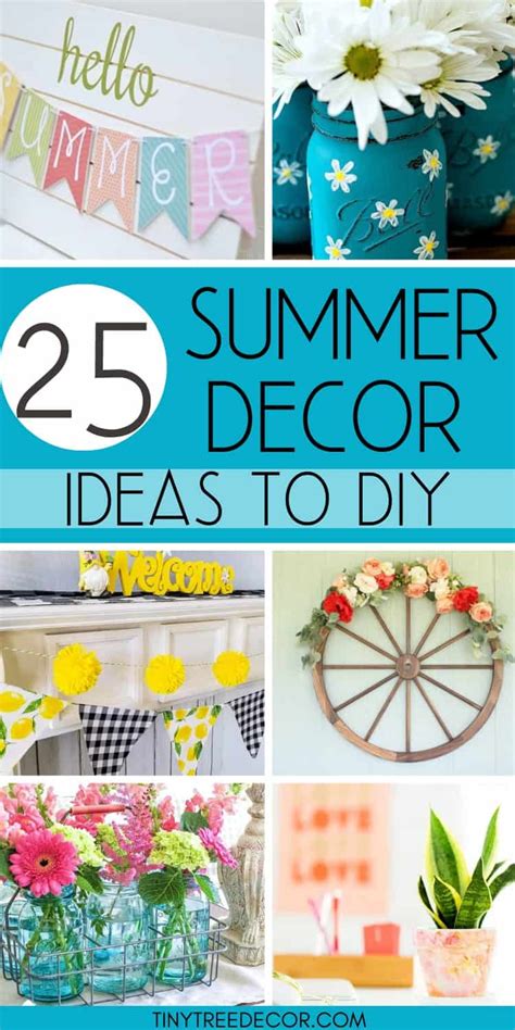 25 DIY Summer Decor Projects Tiny Tree Decor